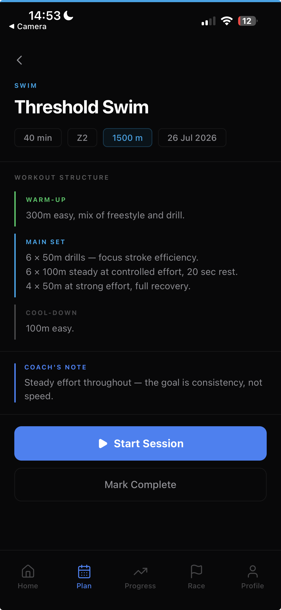 Triton session detail